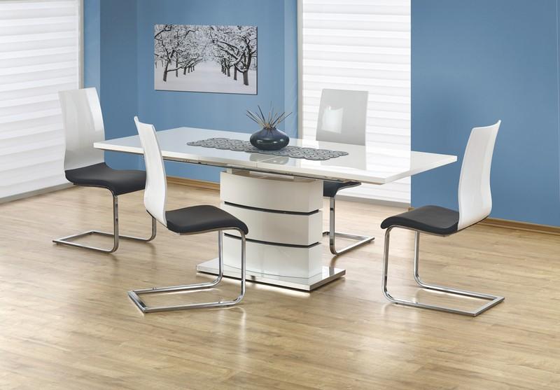 Kitchen Table Nobel | size: Length: 90cm, Width: 200cm, Height: 75cm | color: White | image: 3 | variant: 1011297