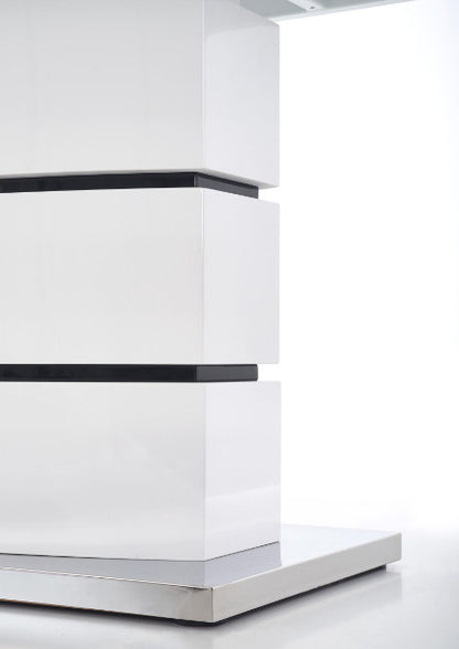 Kitchen Table Nobel | size: Length: 90cm, Width: 200cm, Height: 75cm | color: White | image: 6 | variant: 1011297
