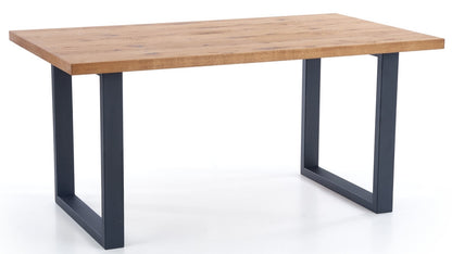Kitchen Table Perez | size: Length: 90cm, Width: 250cm, Height: 76cm | color: Black/Oak | image: 1 | variant: 1011303