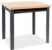 Kitchen Table Poole | size: Length: 65cm, Width: 90cm, Height: 75cm | color: Black/Oak | image: 1 | variant: 1004297