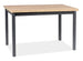 Kitchen Table Poole | size: Length: 68cm, Width: 120cm, Height: 75cm | color: Black/Oak | image: 1 | variant: 1004301