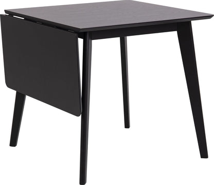 Kitchen Table Roxby 2 | size: Length: 80cm, Width: 120cm, Height: 76cm | color: Black | image: 1 | variant: 1006502
