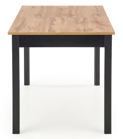 Kitchen Table San Francisco | size: Length: 74cm, Width: 168cm, Height: 75cm | color: Black/Oak | image: 8 | variant: 1007192