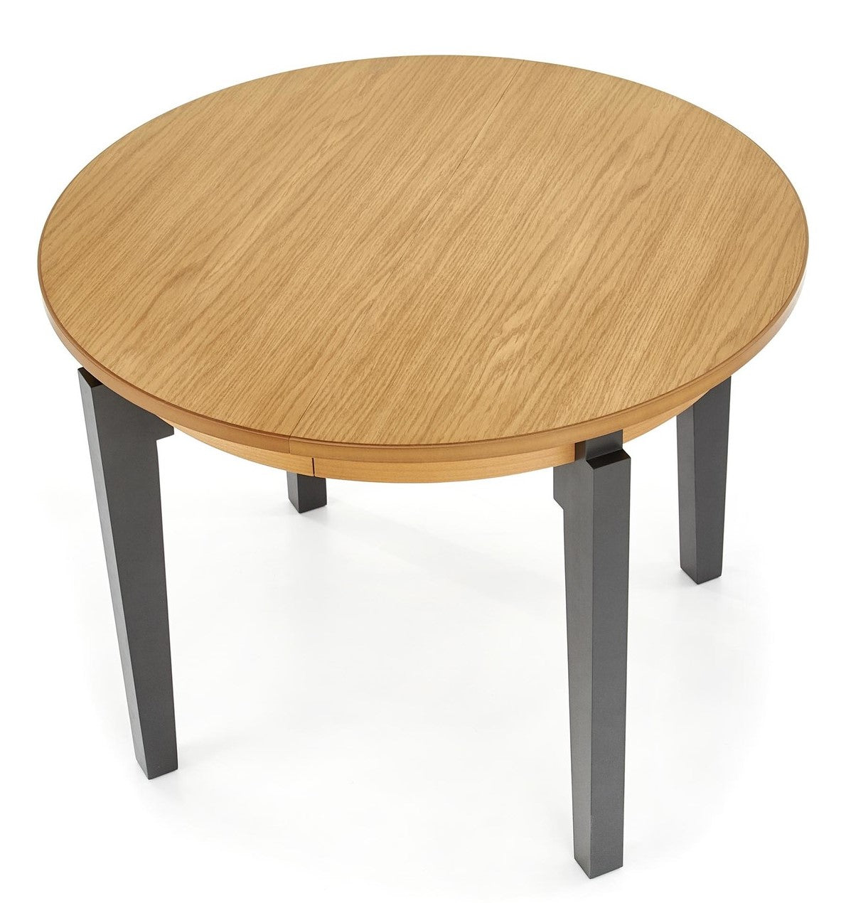 Kitchen Table Sorbus | size: Length: 100cm, Width: 200cm, Height: 77cm, Diameter: 100cm | color: Oak/Grey | image: 2 | variant: 1006406