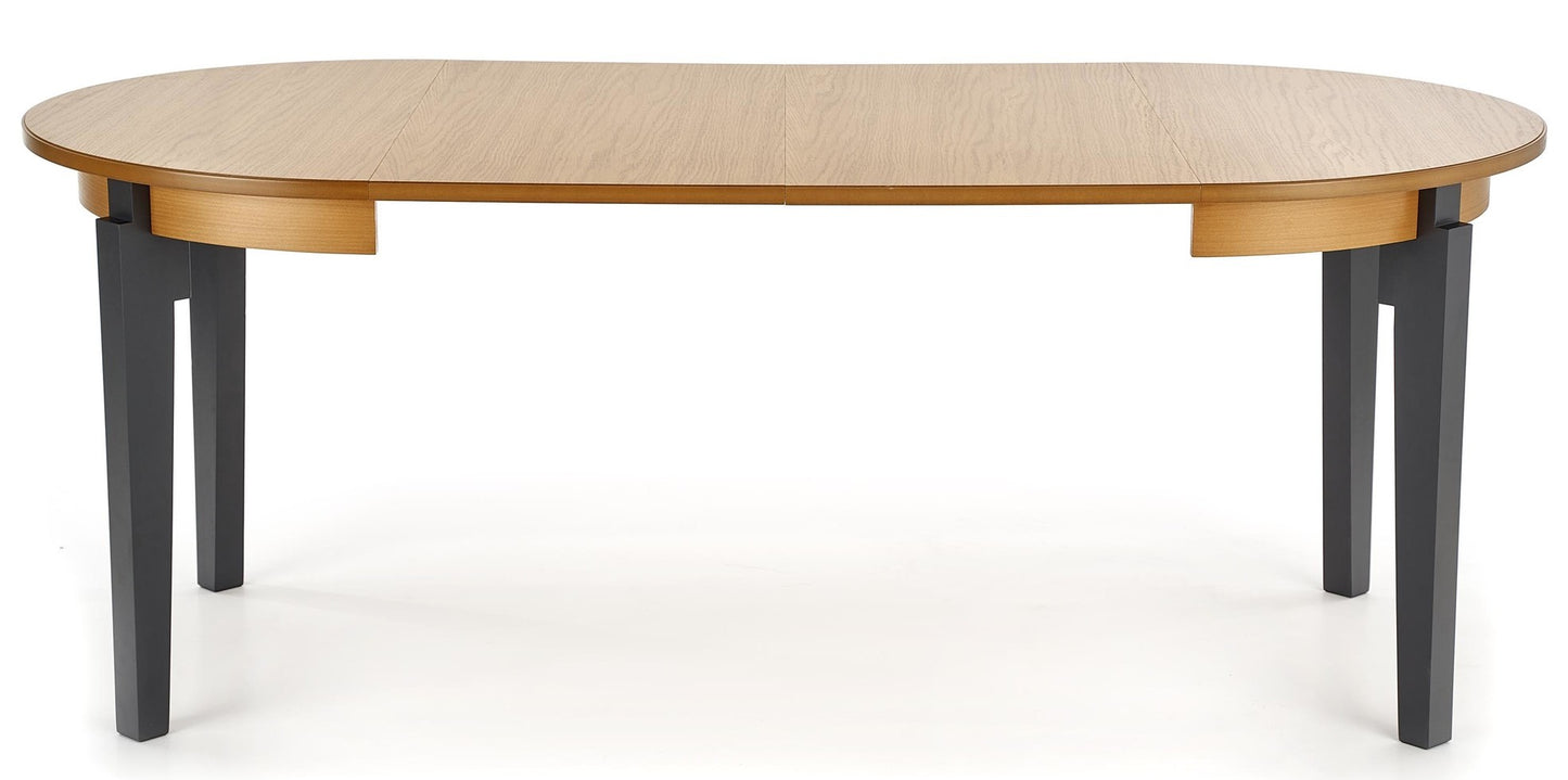 Kitchen Table Sorbus | size: Length: 100cm, Width: 200cm, Height: 77cm, Diameter: 100cm | color: Oak/Grey | image: 4 | variant: 1006406