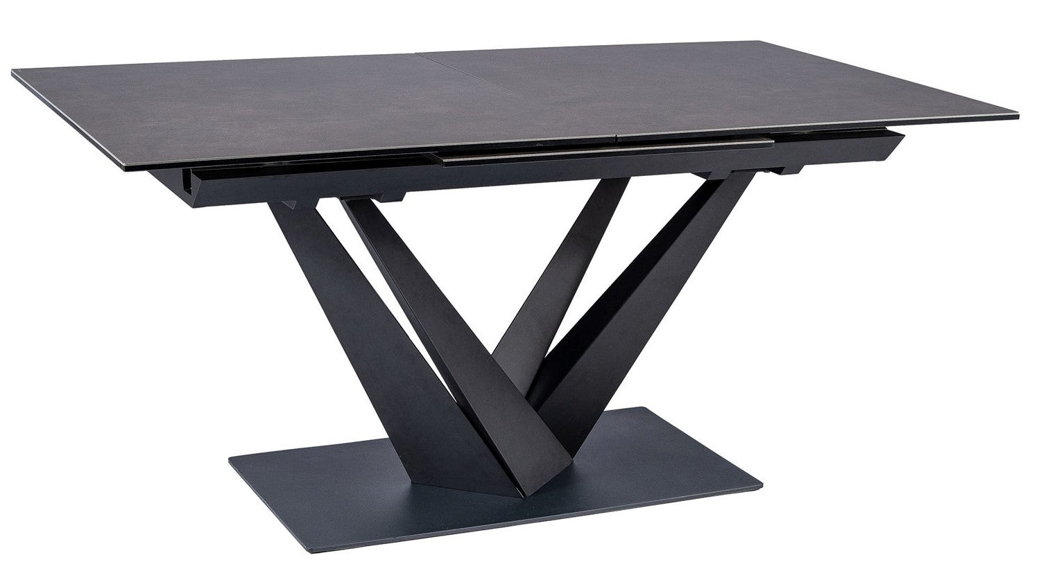 Kitchen Table Sorento 1 | size: Length: 90cm, Width: 220cm, Height: 76cm | color: Black/Grey | image: 1 | variant: 1012364