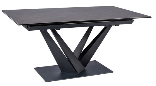 Kitchen Table Sorento 1 | size: Length: 90cm, Width: 220cm, Height: 76cm | color: Black/Grey | image: 1 | variant: 1012364