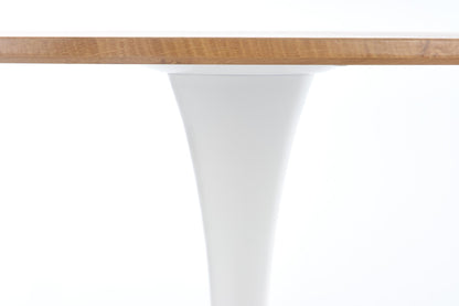 Kitchen Table Sting | size: Length: 80cm, Width: 80cm, Height: 73cm, Diameter: 80cm | color: White/Brown | image: 4 | variant: 1012027