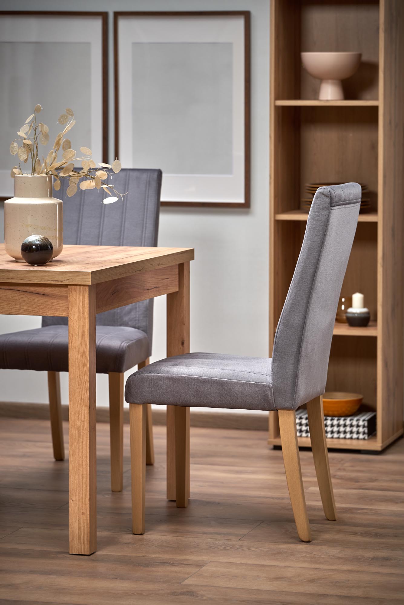 Kitchen Table Tiago 1 | size: Length: 90cm, Width: 125cm, Height: 70cm | color: Oak | image: 6 | variant: 1006416