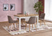 Kitchen Table Tiago 2 | size: Length: 80cm, Width: 220cm, Height: 79cm | color: White/Oak | image: 1 | variant: 1006408
