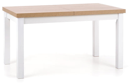 Kitchen Table Tiago | size: Length: 80cm, Width: 220cm, Height: 76cm | color: White/Oak | image: 1 | variant: 1006411