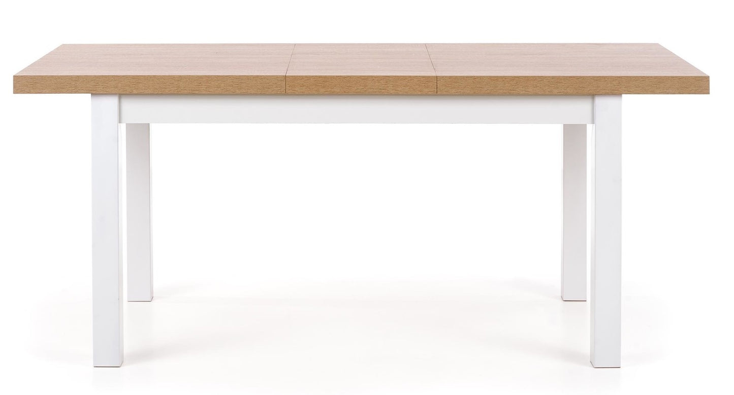 Kitchen Table Tiago | size: Length: 80cm, Width: 220cm, Height: 76cm | color: White/Oak | image: 2 | variant: 1006411