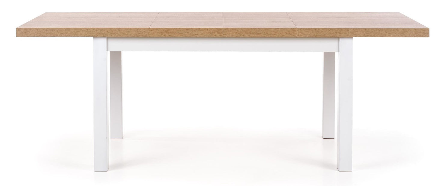Kitchen Table Tiago | size: Length: 80cm, Width: 220cm, Height: 76cm | color: White/Oak | image: 3 | variant: 1006411