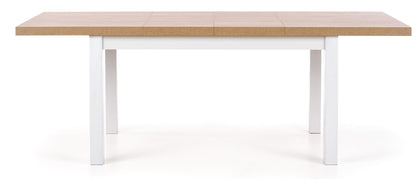 Kitchen Table Tiago | size: Length: 80cm, Width: 220cm, Height: 76cm | color: White/Oak | image: 3 | variant: 1006411