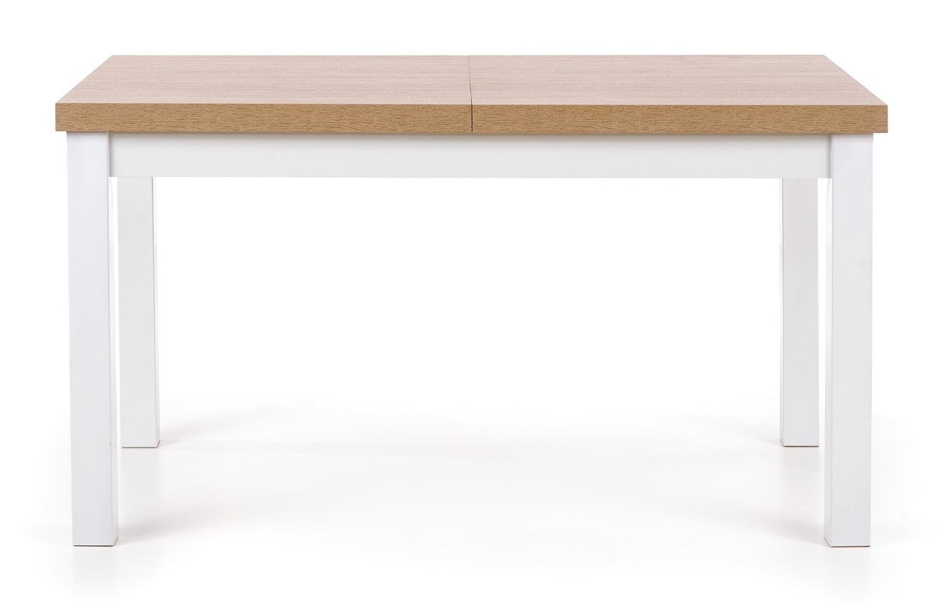 Kitchen Table Tiago | size: Length: 80cm, Width: 220cm, Height: 76cm | color: White/Oak | image: 4 | variant: 1006411