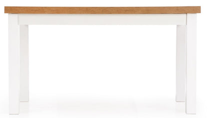 Kitchen Table Tiago | size: Length: 80cm, Width: 220cm, Height: 76cm | color: White/Oak | image: 4 | variant: 1006412
