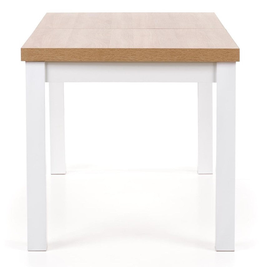 Kitchen Table Tiago | size: Length: 80cm, Width: 220cm, Height: 76cm | color: White/Oak | image: 5 | variant: 1006411