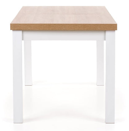 Kitchen Table Tiago | size: Length: 80cm, Width: 220cm, Height: 76cm | color: White/Oak | image: 5 | variant: 1006411