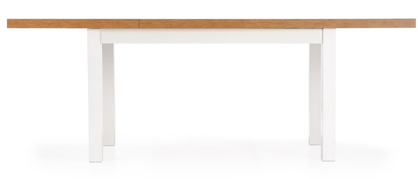Kitchen Table Tiago | size: Length: 80cm, Width: 220cm, Height: 76cm | color: White/Oak | image: 5 | variant: 1006412