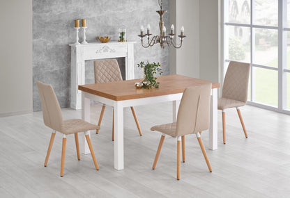 Kitchen Table Tiago | size: Length: 80cm, Width: 220cm, Height: 76cm | color: White/Oak | image: 9 | variant: 1006412