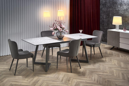 Kitchen Table Tiziano | size: Length: 90cm, Width: 210cm, Height: 76cm | color: Gray | image: 3 | variant: 1012005