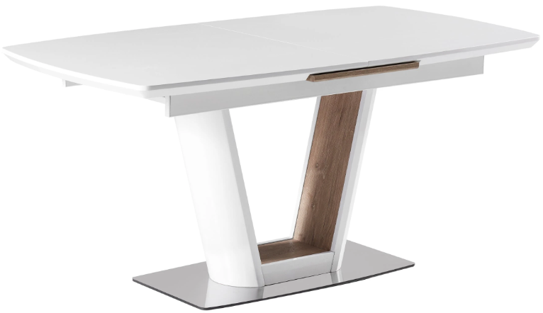 Kitchen Table Valetti | size: Length: 90cm, Width: 200cm, Height: 76cm | color: White | image: 1 | variant: 1011307
