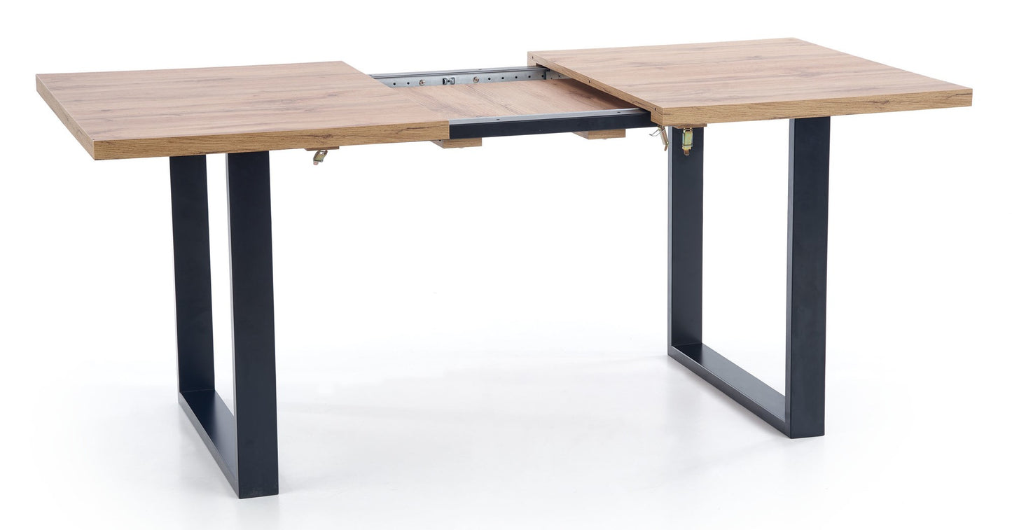 Kitchen Table Venom 1 | size: Length: 90cm, Width: 210cm, Height: 74cm | color: Black/Oak | image: 2 | variant: 1011253