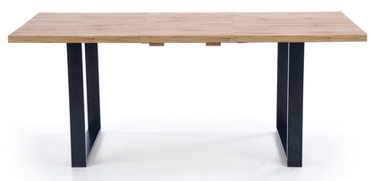 Kitchen Table Venom 1 | size: Length: 90cm, Width: 210cm, Height: 74cm | color: Black/Oak | image: 6 | variant: 1011253