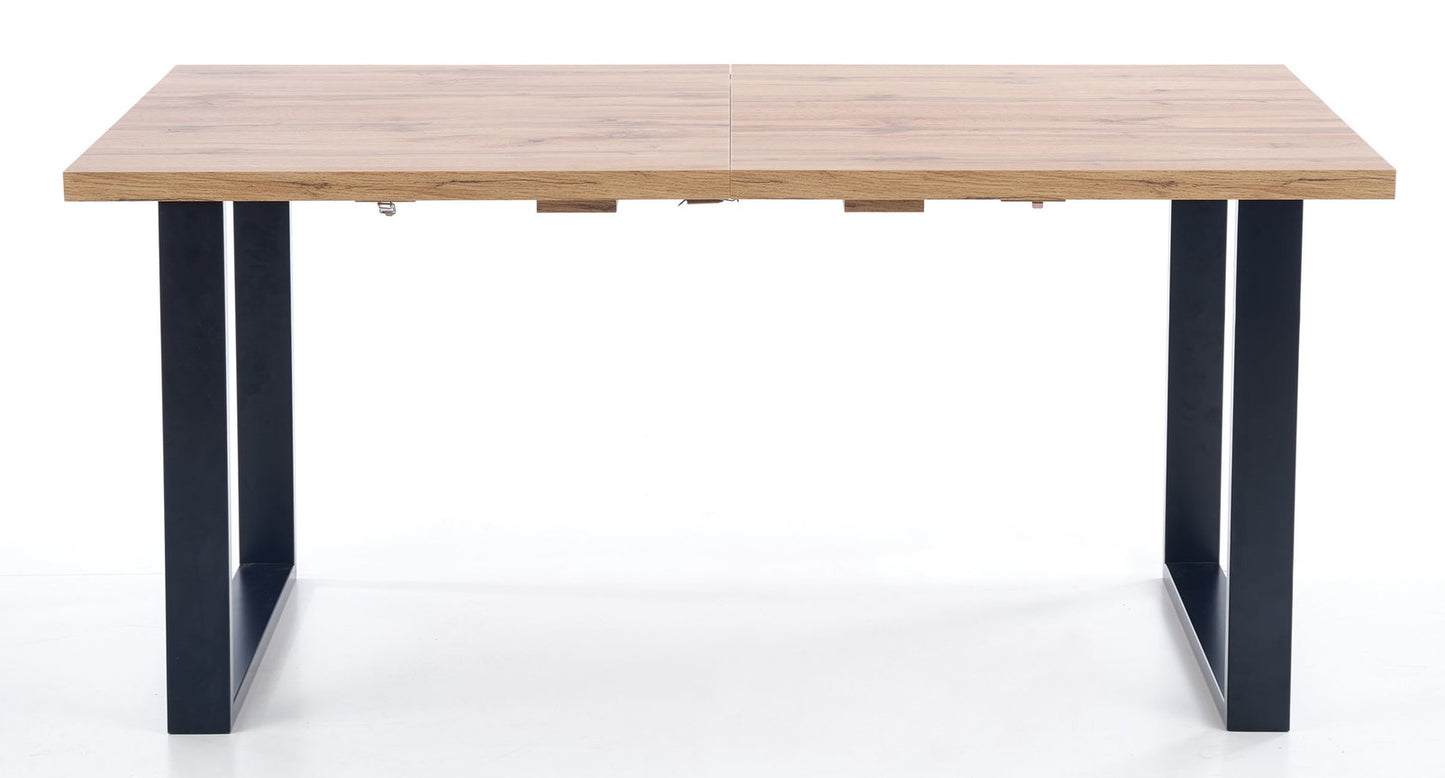 Kitchen Table Venom | size: Length: 85cm, Width: 185cm, Height: 74cm | color: Black/Oak | image: 7 | variant: 1011251