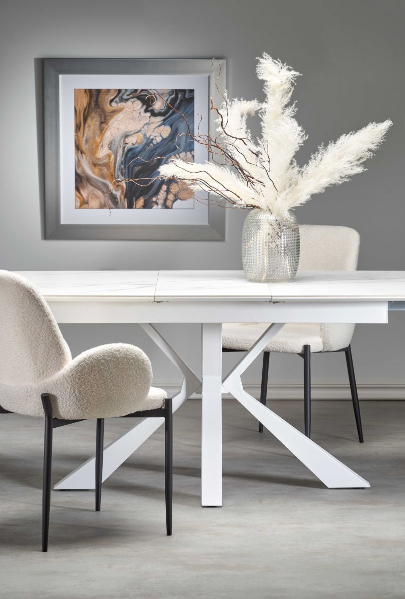 Kitchen Table Vivaldi | size: Length: 89cm, Width: 200cm, Height: 78cm | color: White | image: 2 | variant: 1012814
