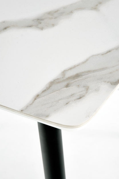 Kitchen Table West Beverley | size: Length: 70cm, Width: 120cm, Height: 65cm | color: White | image: 4 | variant: 1007118