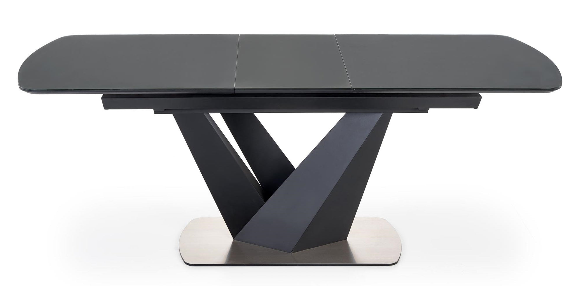 Kitchen Table West Bexleyheath | size: Length: 90cm, Width: 200cm, Height: 77cm | color: Black/Grey | image: 3 | variant: 1007269