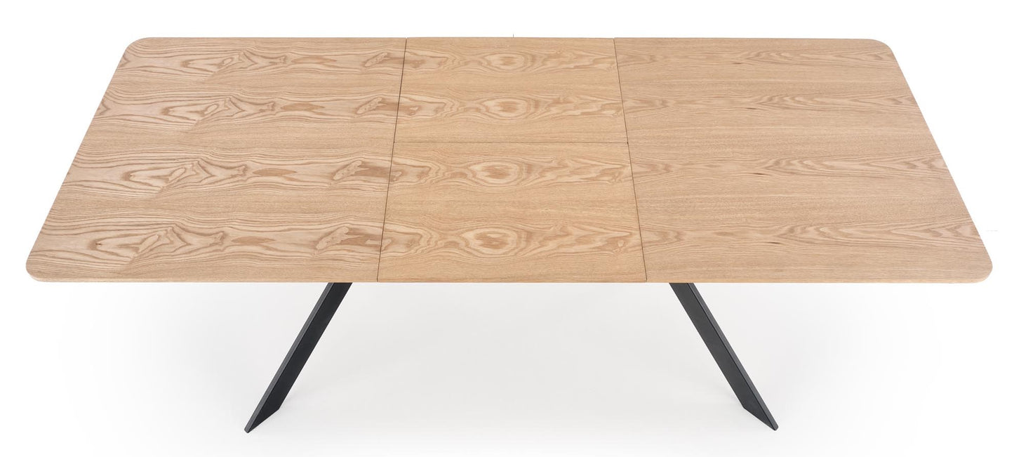 Kitchen Table West Bridlington | size: Length: 90cm, Width: 220cm, Height: 76cm | color: Black/Oak | image: 6 | variant: 1007117