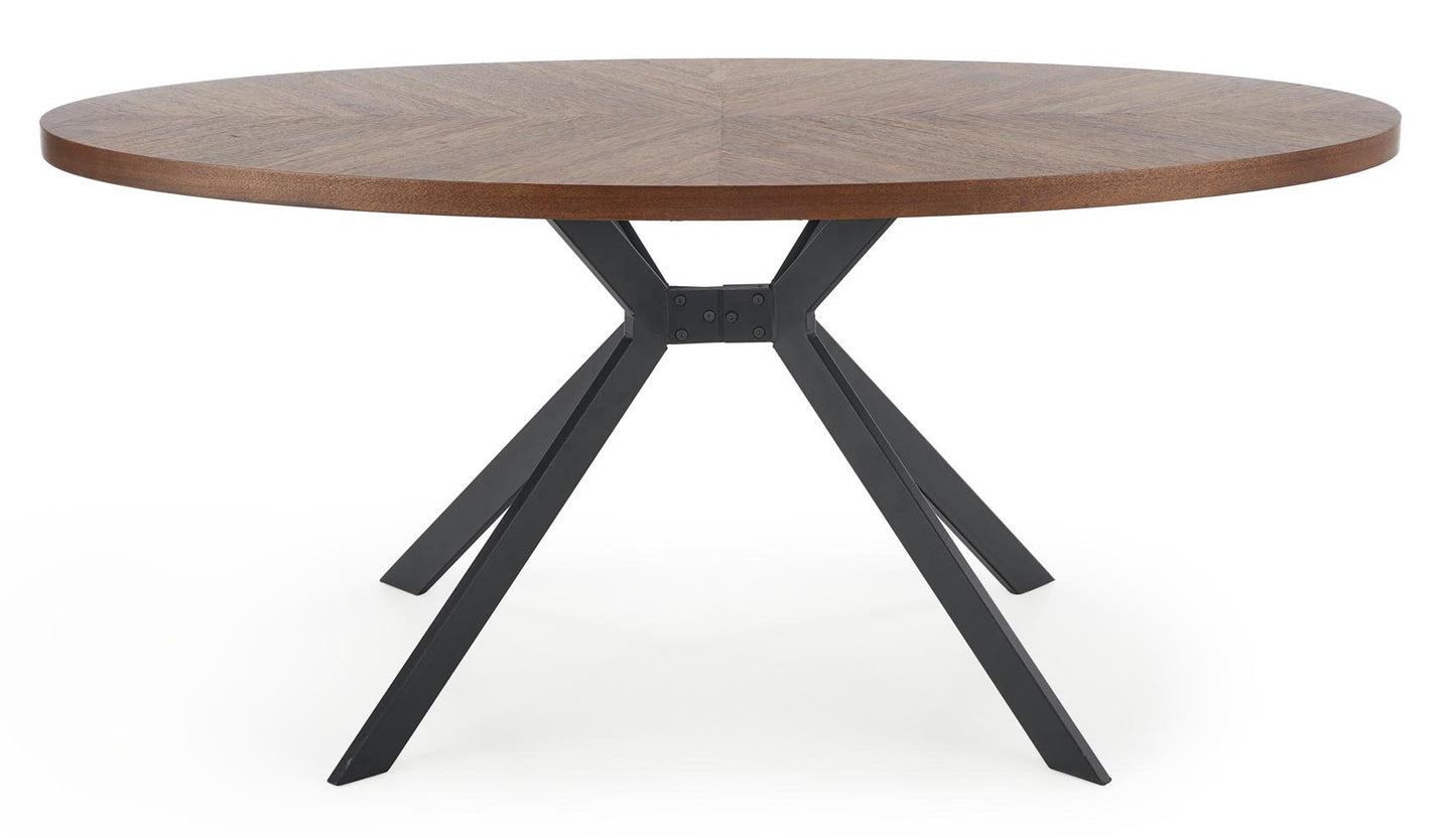 Kitchen Table West Croydon | size: Length: 90cm, Width: 170cm, Height: 75cm | color: Black/Walnut | image: 6 | variant: 1007265