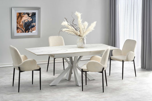 Kitchen Table West Hastings | size: Length: 89cm, Width: 200cm, Height: 78cm | color: White | image: 1 | variant: 1007304