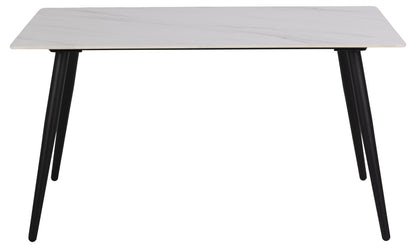 Kitchen Table Wicklow | size: Length: 80cm, Width: 140cm, Height: 75cm | color: White | image: 2 | variant: 1017885