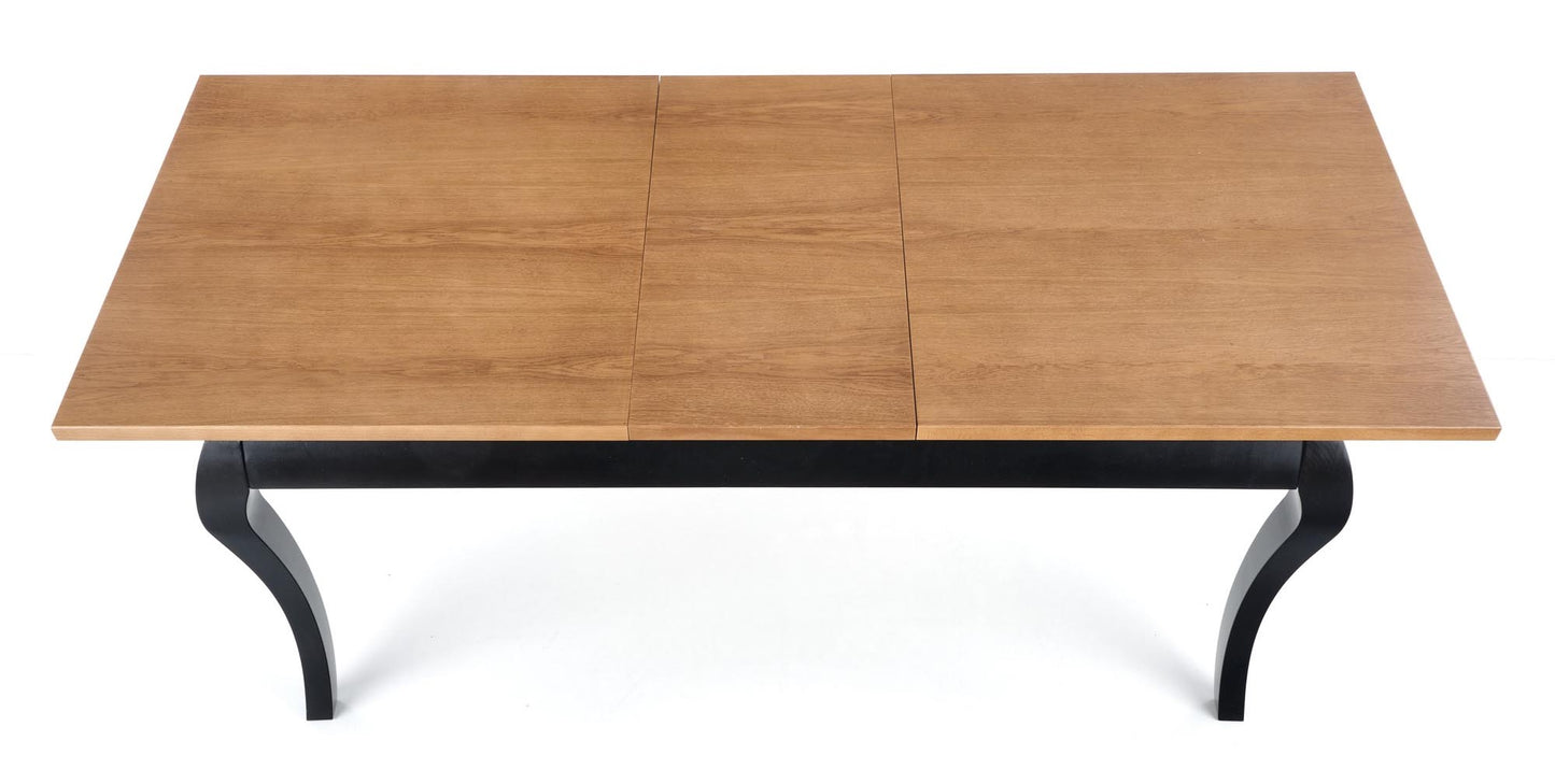 Kitchen Table Windsor | size: Length: 90cm, Width: 240cm, Height: 76cm | color: Black/Oak | image: 6 | variant: 1006425