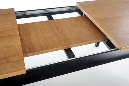 Kitchen Table Windsor | size: Length: 90cm, Width: 240cm, Height: 76cm | color: Black/Oak | image: 8 | variant: 1006425