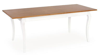 Kitchen Table Windsor | size: Length: 90cm, Width: 240cm, Height: 76cm | color: White/Oak | image: 2 | variant: 1006426