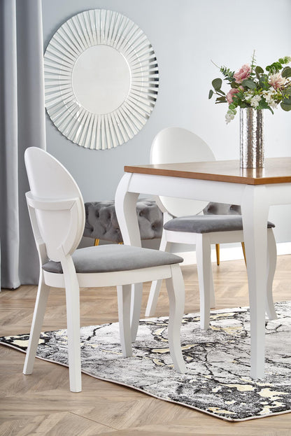 Kitchen Table Windsor | size: Length: 90cm, Width: 240cm, Height: 76cm | color: White/Oak | image: 8 | variant: 1006426
