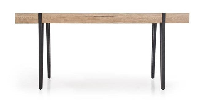 Kitchen Table Yohann | size: Length: 90cm, Width: 170cm, Height: 76cm | color: Black/Oak | image: 4 | variant: 1011242