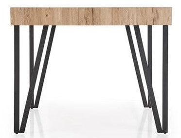 Kitchen Table Yohann | size: Length: 90cm, Width: 170cm, Height: 76cm | color: Black/Oak | image: 5 | variant: 1011242