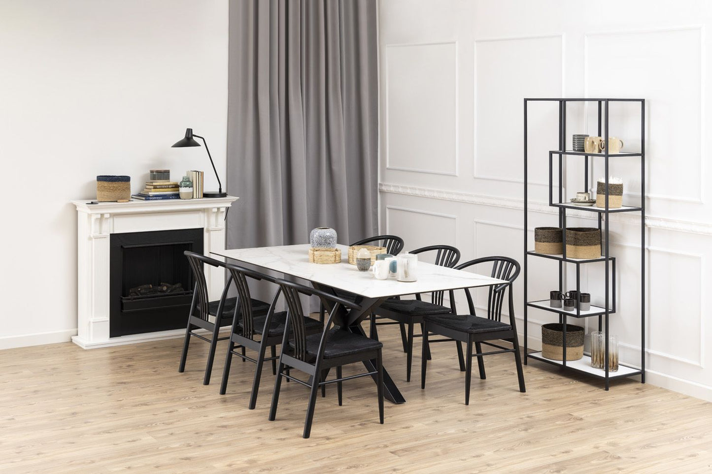 Kitchen Table Zurich | size: Length: 100cm, Width: 200cm, Height: 75.5cm | color: White | image: 2 | variant: 1001564