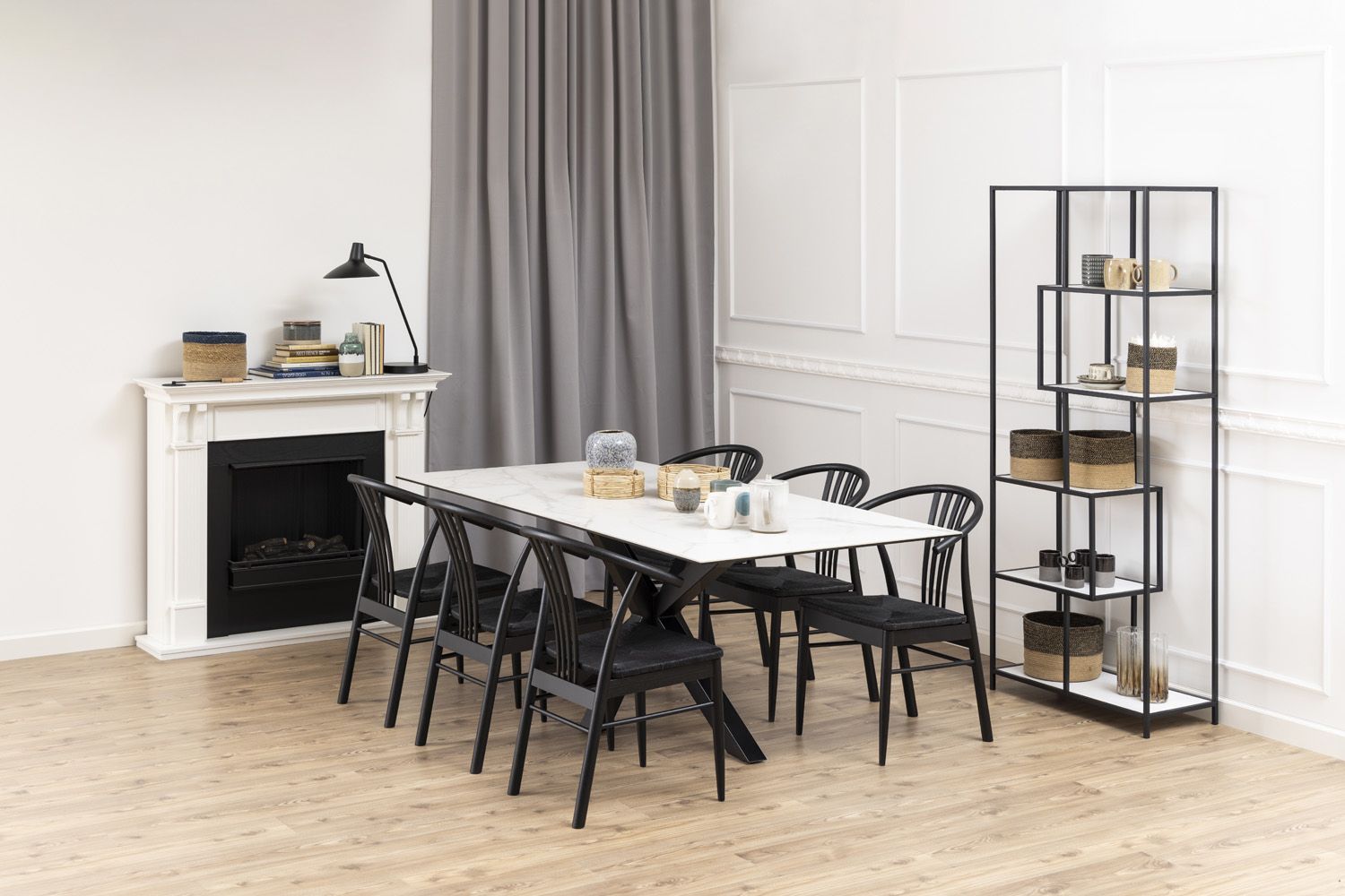 Kitchen Table Zurich | size: Length: 100cm, Width: 200cm, Height: 75.5cm | color: White | image: 2 | variant: 1001564