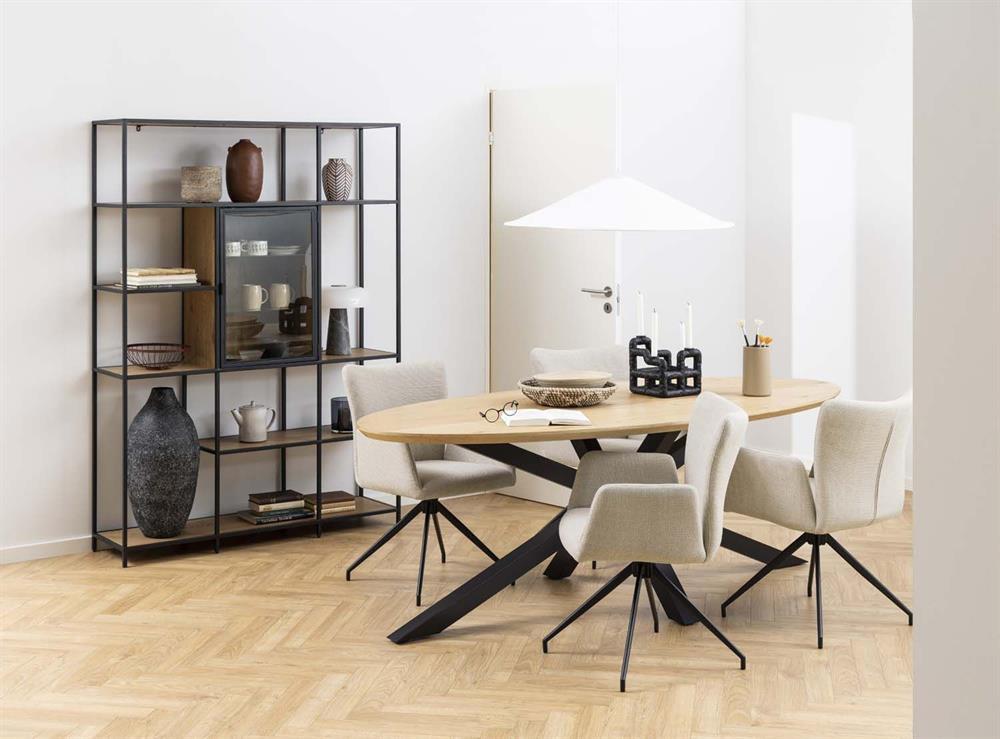 Kitchen Table Zurich | size: Length: 100cm, Width: 220cm, Height: 75.5cm | color: Oak | image: 6 | variant: 1005992