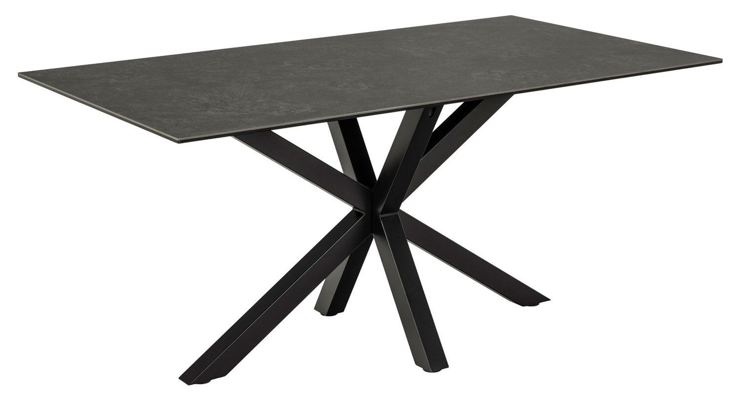 Kitchen Table Zurich | size: Length: 90cm, Width: 160cm, Height: 75.5cm | color: Black | image: 0 | variant: 1001567