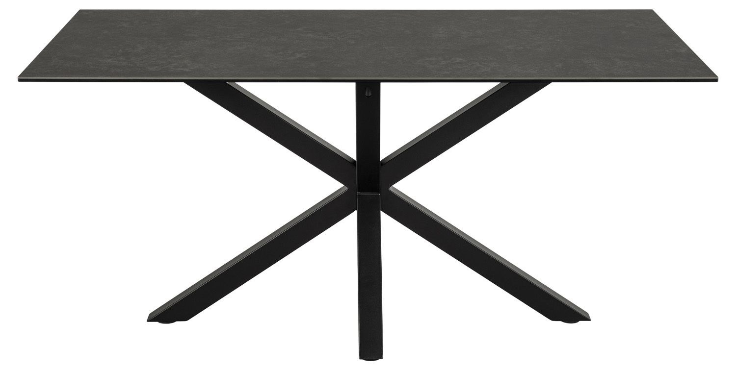 Kitchen Table Zurich | size: Length: 90cm, Width: 160cm, Height: 75.5cm | color: Black | image: 1 | variant: 1001567