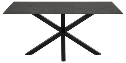 Kitchen Table Zurich | size: Length: 90cm, Width: 160cm, Height: 75.5cm | color: Black | image: 1 | variant: 1001567