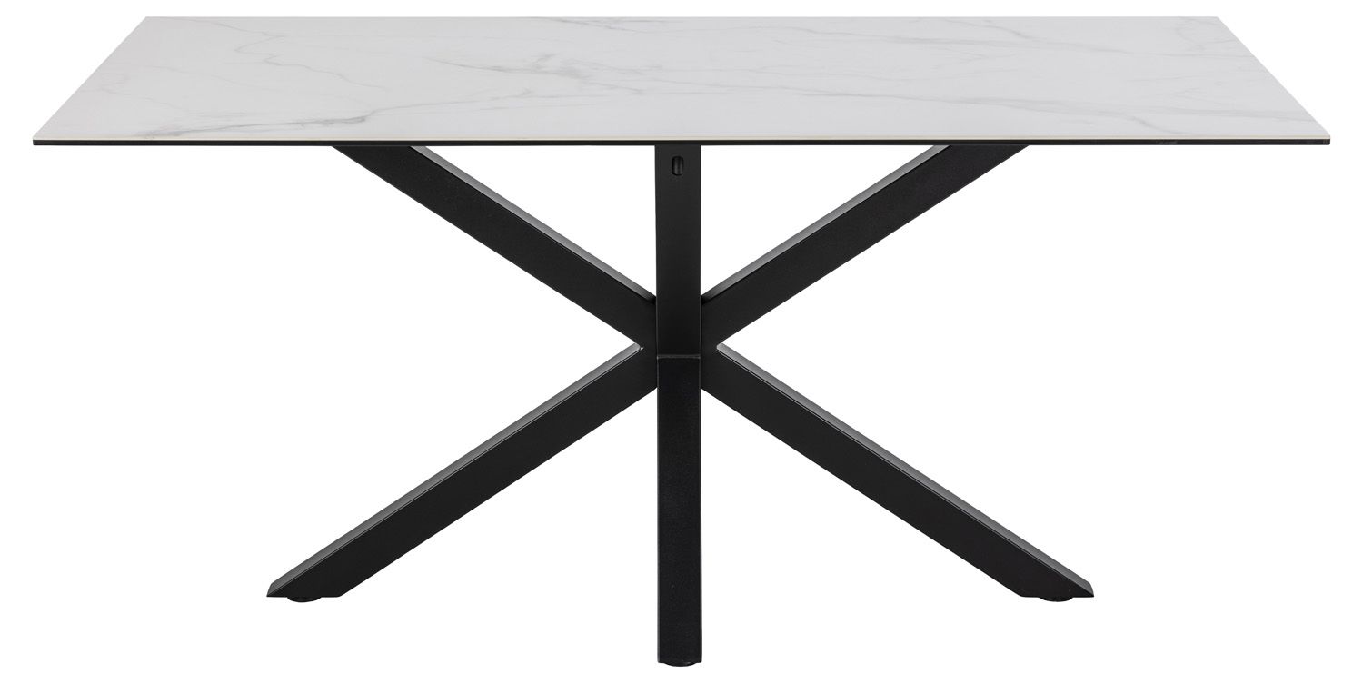 Kitchen Table Zurich | size: Length: 90cm, Width: 160cm, Height: 75.5cm | color: White | image: 1 | variant: 1001566