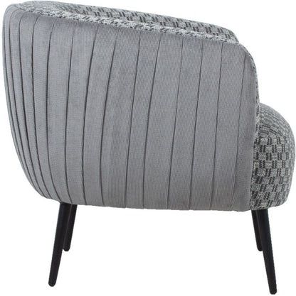 Lounge Chair Accent | size: Width: 77cm, Height: 80cm, Depth: 74cm | color: Gray | image: 3 | variant: 1011833